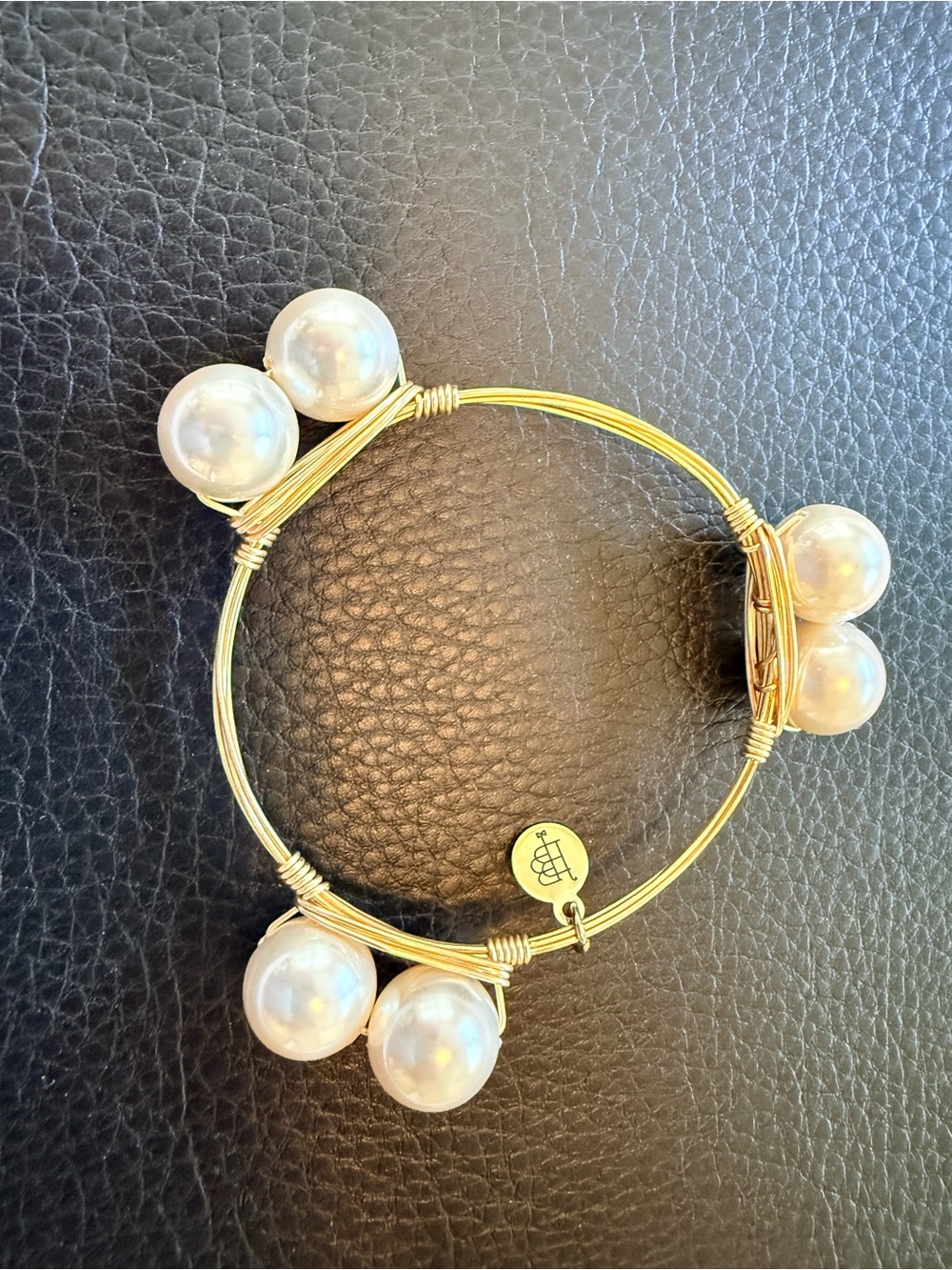 Bourbon and Boweties wire-wrapped bangle bracelet.